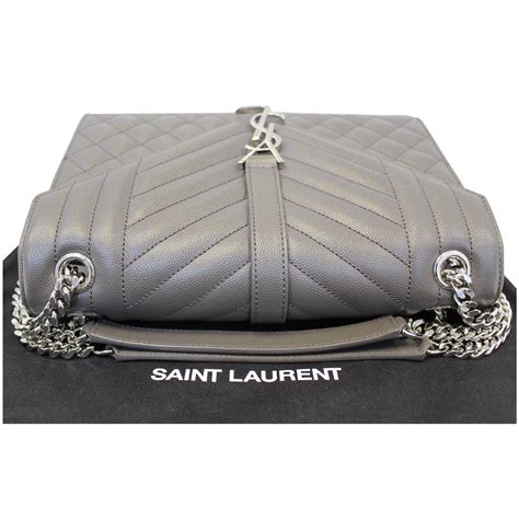 ysl envelope grey|YSL envelope bag beige.